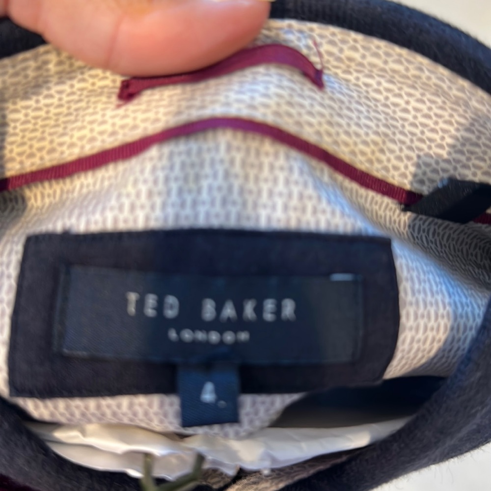 Ted Baker navy blue polo I’m size 4.
